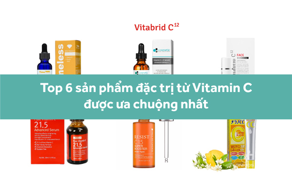 Cách làm da căng bóng nhờ sản phẩm đặc trị chứa Vitamin C